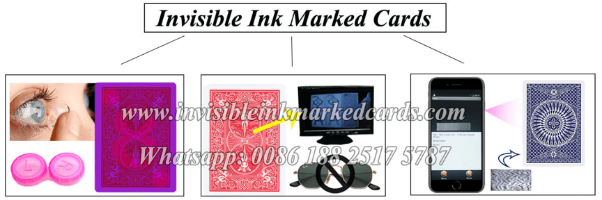 poker cards with invisible ink markings